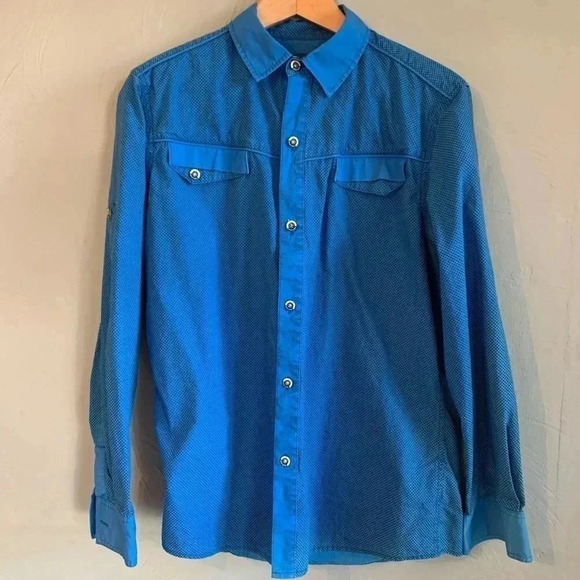 Vintage 80s button down - new wave! - Picture 1 of 6